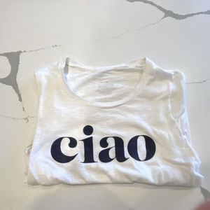 Grayson Threads white Ciao women’s short sleeve t-shirt super soft size XL